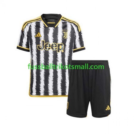 Fußballtrikots Juventus Kinder 2023-2024 Kurzarm Heimtrikotsatz kaufen